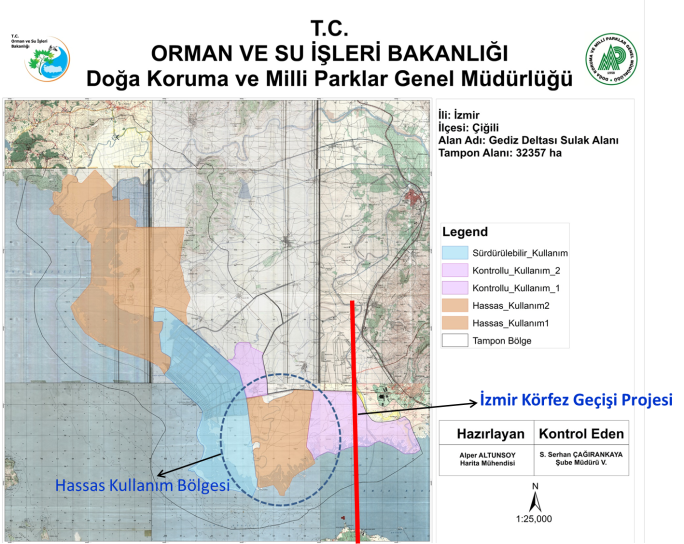 Gediz Deltası Sulak Alan Koruma Bölgesi &amp; İzmir Körfez Geçişi Projesi